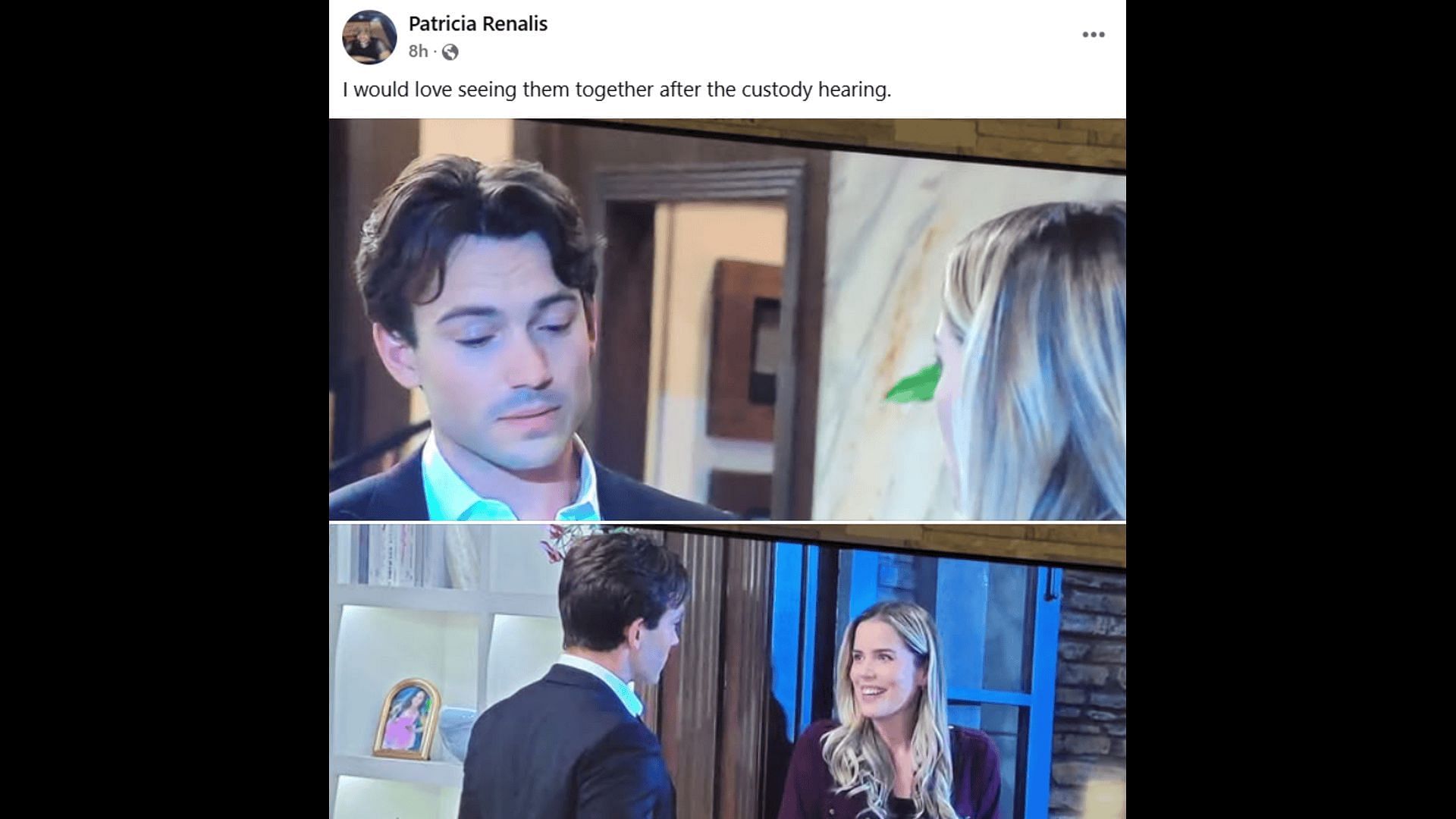 A Facebook post about Sasha and Michael (Image via Facebook/General Hospital Fans - Official)